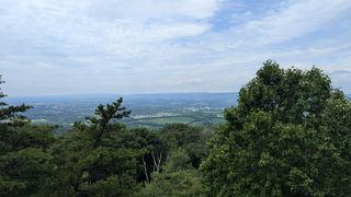 One of the many scenic overlooks where you can see Middletown in the distance.