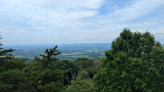 One of the many scenic overlooks where you can see Middletown in the distance.